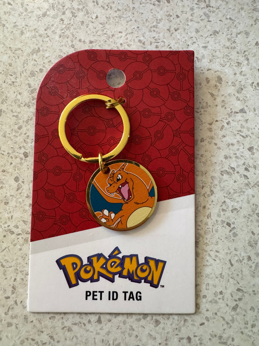 Charizard pet ID tag