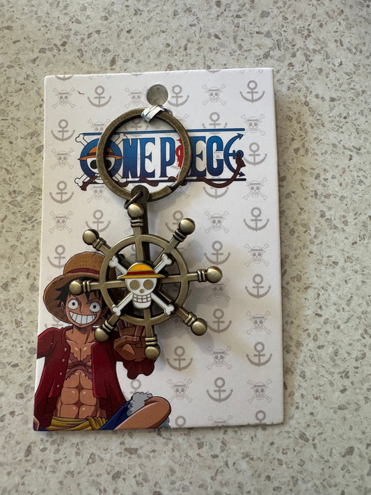 One piece spinner wheel keyring